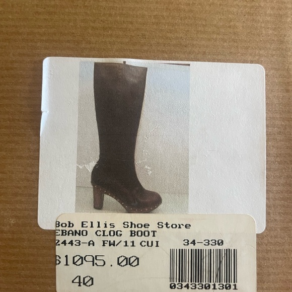 Henry Cuir Ebano Clog boot - Picture 5 of 10